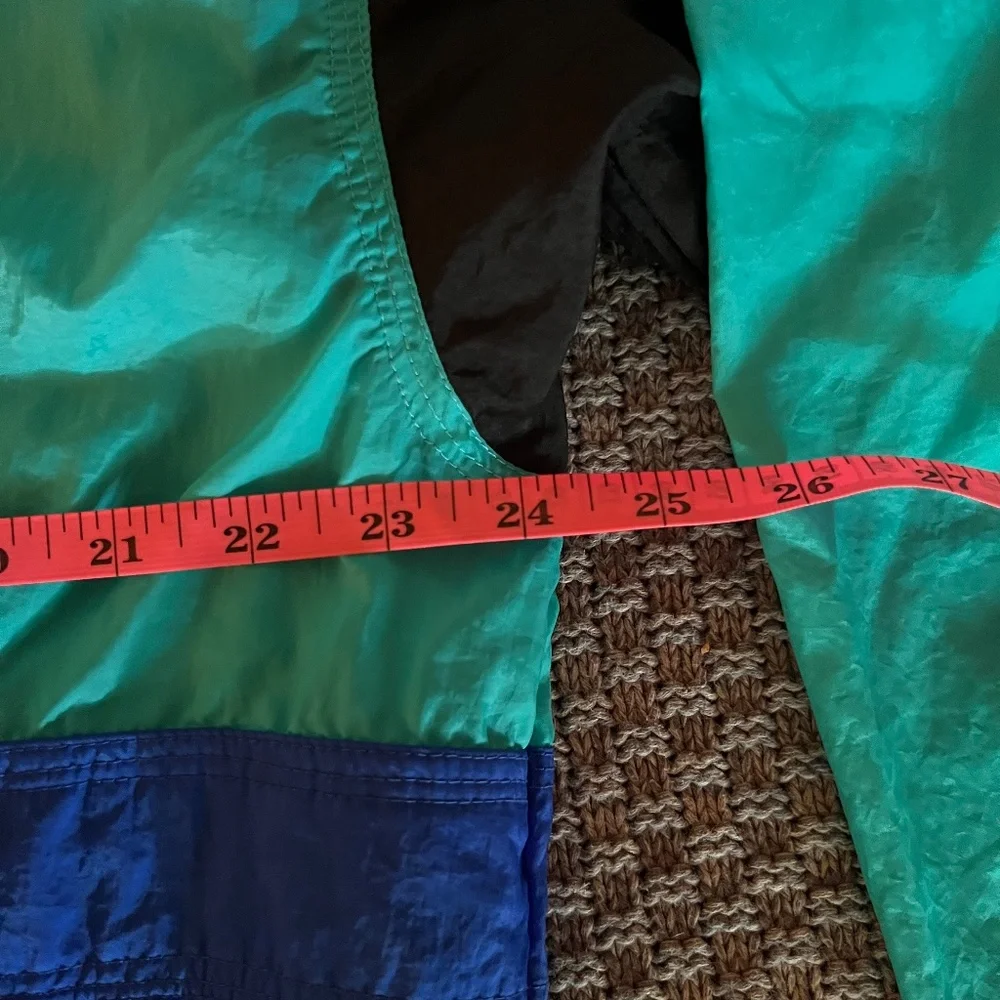 Vintage Adidas ACG Pullover Windbreaker Color: Turquoise Blue and Purple Size: L - Picture 13 of 14